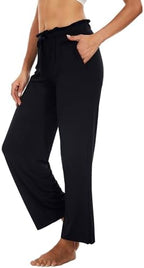 WiWi Pajama Pants for Women Viscose from Bamboo Super Soft Wide Leg Cooling Sweatpants Drawstring Bottoms Sleep Pj Pant S-XXL - Image 3