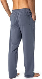 Pudolla Men's Cotton Yoga Sweatpants Athletic Casual Pants with Pockets - Image 3
