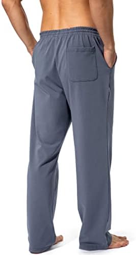 Pudolla Men's Cotton Yoga Sweatpants Athletic Casual Pants with Pockets - Image 3