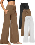 Showitty Wide Leg Pants for Women with Pockets, High Waist Yoga Lounge by Showitty