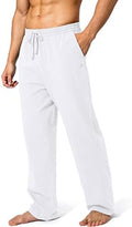 Pudolla Men's Cotton Yoga Sweatpants Athletic Casual Pants with Pockets by PudollaSports