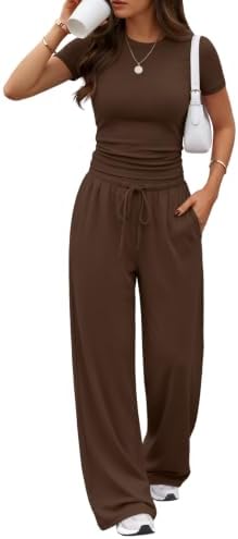 Trendy Queen Women's 2 Piece Matching Summer Lounge Set with Pockets by TrendyQueen