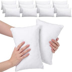 Geelin 12 Pack Small Pillows Bulk Travel, Zipper, Classic, White by Geelin