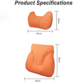 Car Neck Pillow Set for Rivian R1S 2022 2023 2024 2025, Leather Car Headrest Lumbar Support Waist Backrest Head Support Cushion,BeigeWhite - Image 2