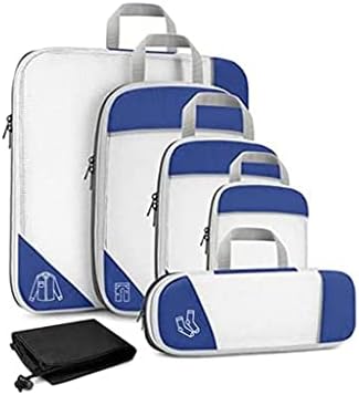 6-piece Travel Packaging Cube Storage Bag Compressed Luggage Set by Unknown
