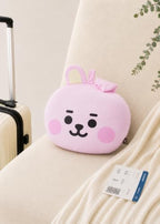LINE FRIENDS Official BT21 Baby Tatton Reversible Neck Pillow - Cooky, 2-Side Travel Neck Pillow Cushion for Airplane, Road Trip Essentials, Kpop Merch, Gift for Girls and Kpop Fans, 1 Count - Image 2