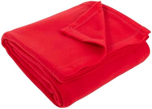 (24 Pack) Bulk Fleece 50x60 Throw Blankets for Wedding Favors, Homeless Women, Men, Homes, Bed, Sofa, Couch, Office, Pet Blankets, Travel | Soft Warm Lightweight Throw Blankets in Bulk (Red) - Image 5