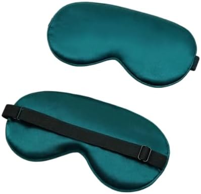 Solid Color Cotton Eye Mask for Sleeping (Dark Green) by Unknown