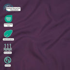 ZPECC King Flat Sheets Only Dark Purple 6 Pack, Color-Coded Hem Threads - Image 4