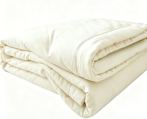 100% Cotton Summer Comforter,Ultra Soft Breathable Lightweight Quilt,Machine Washable for Hot Sleepers&Travel. (White, XL(60''×78'')) by Unknown