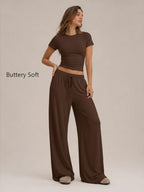 Trendy Queen Women's 2 Piece Matching Summer Lounge Set with Pockets - Image 2