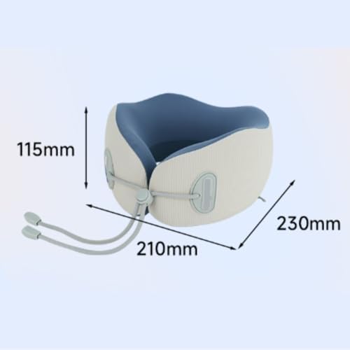 QUQUQ Travel Neck Pillow for Sleeping U-Shaped Neck Pillow Portable Nap Support Airplane Comfortable(Green) - Image 2