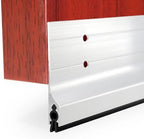 Door Metal Draft Stopper 2x32 inches Aluminum Mouse Blocker Silver - Image 4