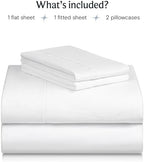 Queen Sheet Set, Extra Deep Pocket Soft & Cooling Bed Sheet Set, 4PC - Image 2