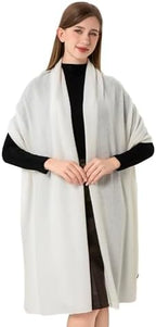Cashmere Wrap Soft Knitted Scarf Stole for Women Airplane Travel Blanket Shawl 87x28 IN Extra Large Pashmina - Image 4