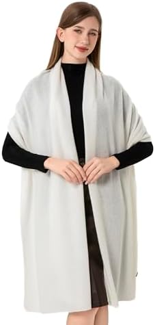 Cashmere Wrap Soft Knitted Scarf Stole for Women Airplane Travel Blanket Shawl 87x28 IN Extra Large Pashmina - Image 4