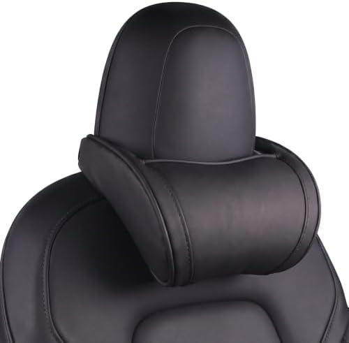 Universal Memory Foam Car Headrest Neck Pillow, Black, 1 by Seivble