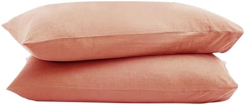 100% French Linen Pillowcase Set of 2, Mothers Day Breathable Envelope Closure Soft Linen Pillow Cover,Soft Luxury Hotel & Home Use, Gift - Image 3
