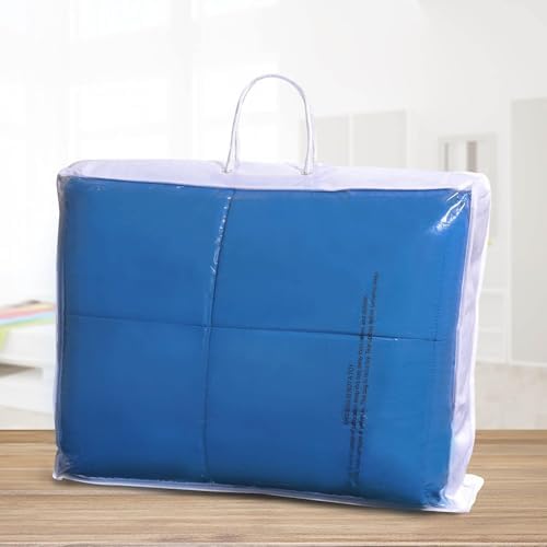 SUPERIOR All Season Down Alternative Comforter, Cal King, Aster Blue - Image 4