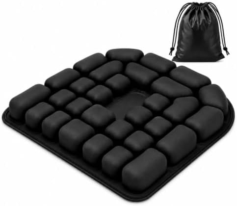 Airplane Seat Cushion - Press to Inflate Travel Cushion for Coccyx Comfort by WelcometoCAICFYIN
