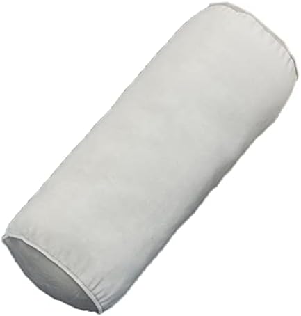 Tingting's Dream Smooth Velvet Long Bolster Pillow Sofa Cylinder Neck Pillow Round Cervical Roll Pillow Multifunctional Lumbar Waist Cushion (Light Gray, 15×40cm/5.91"×15.7") by Unknown