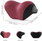 BEBAS Ergonomic Car Headrest Pillow, Memory Foam Neck Support, Red - Image 2