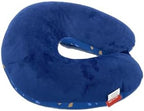 Bookishbunny 2pcs Micro Bead Set U Shaped Neck Travel Pillow 12" x 12" x 4" and Roll Back Pillow Cushion 13" x 7", Various Designs (Confetti) - Image 5