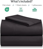 Twin Size Sheets Set, Cooling & Soft Deep Pocket Bed Sheets, 3PC - Image 2