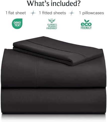 Twin Size Sheets Set, Cooling & Soft Deep Pocket Bed Sheets, 3PC - Image 2