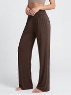 ODODOS Women's Wide Leg Palazzo Lounge Pants with Pockets Light Weight Loose Comfy Casual Pajama Pants-26/28/30"/32" Inseam - Image 2