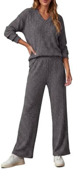 RUMIA Lounge Sets for Women Cozy Travel Matching Sweater Fall Outfits - Image 4