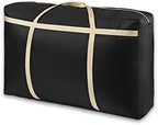 LUXUCURE Large Capacity Storage Bag Folding Luggage Organizer Bag Thickening Oxford Cloth Travel Duffel Bags,Sturdy Moving House Storage Bag (Color : Black, Size : 180L) by LUXUCURE