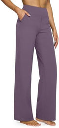 G4Free Yoga Pants for Women Wide Leg Pants with Pockets High Waisted by G4Free