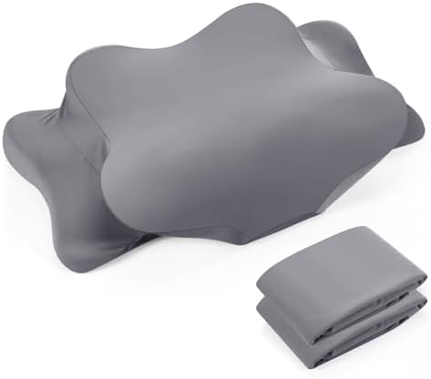 Hahafelt 2 Pcs Cooling Cervical Pillowcase, Dark Gray, Queen Size by Hahafelt