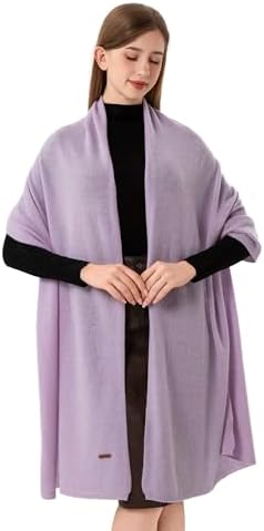 Cashmere Wrap Soft Knitted Scarf Stole for Women Airplane Travel Blanket Shawl 87x28 IN Extra Large Pashmina - Image 3