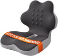 Ergonomic L-Shaped Memory Foam Seat Cushion with Lumbar Support, One-Piece Office Chair Cushion for Tailbone, Hip & Lower Back Pain Relief, Car Seat, Truck, Wheelchair & Home, Gray by Unknown