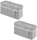 2Pcs Portable Bedside Hanging Caddy (Light gray ) by Unknown