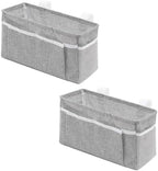 2Pcs Portable Bedside Hanging Caddy (Light gray ) by Unknown