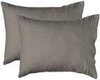 Elegant Comfort 4-Piece Solid Smart Sheet Set-Deep Pocket Fitted Sheet with Side Storage Pockets-Silky Soft 1500 Thread Count Egyptian Quality Microfiber, Wrinkle and Fade Resistant, King, Gray - Image 5
