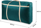 LUXUCURE Large Capacity Storage Bag Folding Luggage Organizer Bag Thickening Oxford Cloth Travel Duffel Bags,Sturdy Moving House Storage Bag (Color : Green, Size : 105L) - Image 2