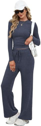 RUMIA Lounge Sets for Women Fall Outfits Sweater Cozy 2 Piece(S-2XL) - Image 2
