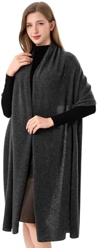 Cashmere Wrap Soft Knitted Scarf Stole for Women Airplane Travel Blanket Shawl 87x28 IN Extra Large Pashmina - Image 2