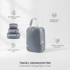 Multipurpose Manual Compression Bags for Travel & Home, PP Space Saver Organizers, 13.8 x 9.8 Inch No-Vacuum Storage Solution - Image 4