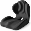 Ergonomic Memory Foam Seat Cushion, L Shaped Lumbar Support Pillow with Tailbone Relief, Orthopedic Chair Pad for Office, Car, Gaming Chair, Travel (Black) by Bazuo