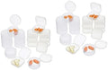 40pcs Mini Ear Storage Case Jewelry Box for Organizing Beads Pill Containers and Designs Material for Crafts and Jewelry Storage by DEARMAMY