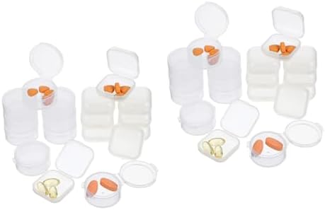 40pcs Mini Ear Storage Case Jewelry Box for Organizing Beads Pill Containers and Designs Material for Crafts and Jewelry Storage by DEARMAMY