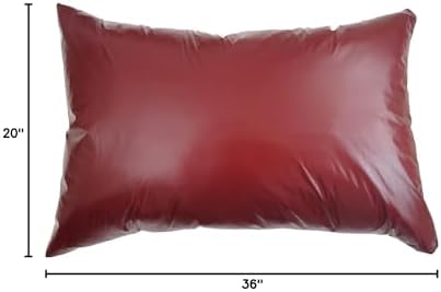 2pcs PU Waterproof Pillowcases with Zipper Pillow Protectors, Dust Proof, Grease Proof, Dog Proof, Extends Pillow Life, Utility Patent King Pillow Covers, Beddings (King(20"*36"), Wine red) - Image 7