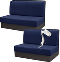 Gollense RV Dinette Cushion Covers Set of 2, Waterproof Stretch Camper Cushion Covers, Sectional Replacement RV Seat Covers for Trailer Couch, Includes 2 Backrest Cover & 2 Bench Cover (Navy) by Gollense