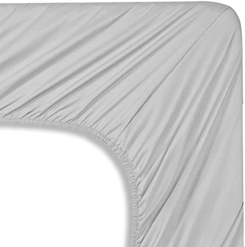 Mocassi King Sheet Set - Luxury Hotel 1800 Premier Bedding Sheets & Pillowcases - Ultra Soft Breathable & Cooling Bed Sheets - Deep Pocket - Wrinkle Resistant - 4 Piece Set - King, Silver - Image 5