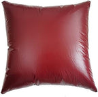 2pcs PU Waterproof Pillowcases With Zipper Pillow Protectors, Dust Proof, Grease Proof, Dog Proof, Extends Pillow Life, Utility Patent Square Pillow covers, Beddings(Euro(26"*26"), Wine red) by BECKCOVER